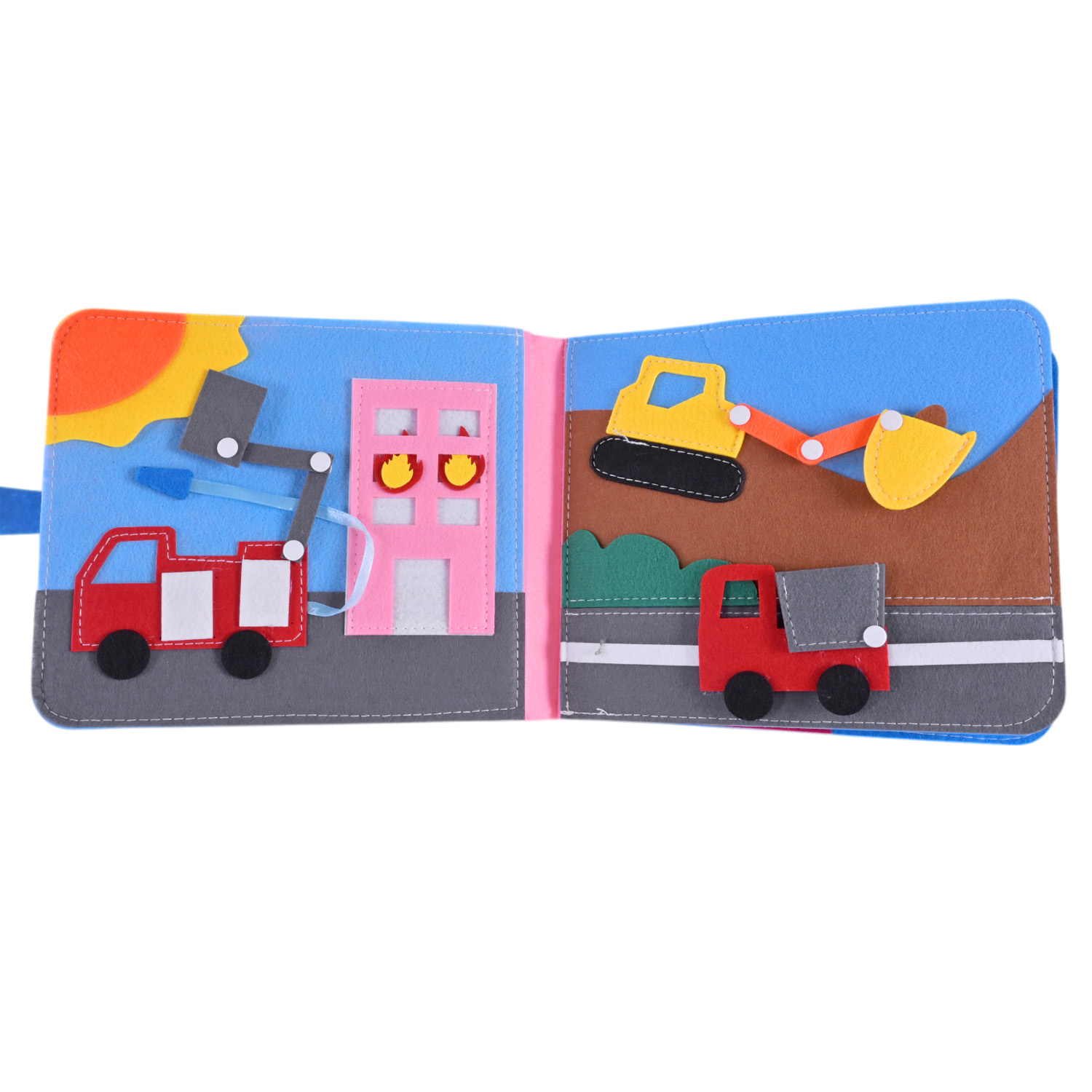 Книга м'яка арт. 432-21(36шт) тактильна, пакет 25*20*9 см.