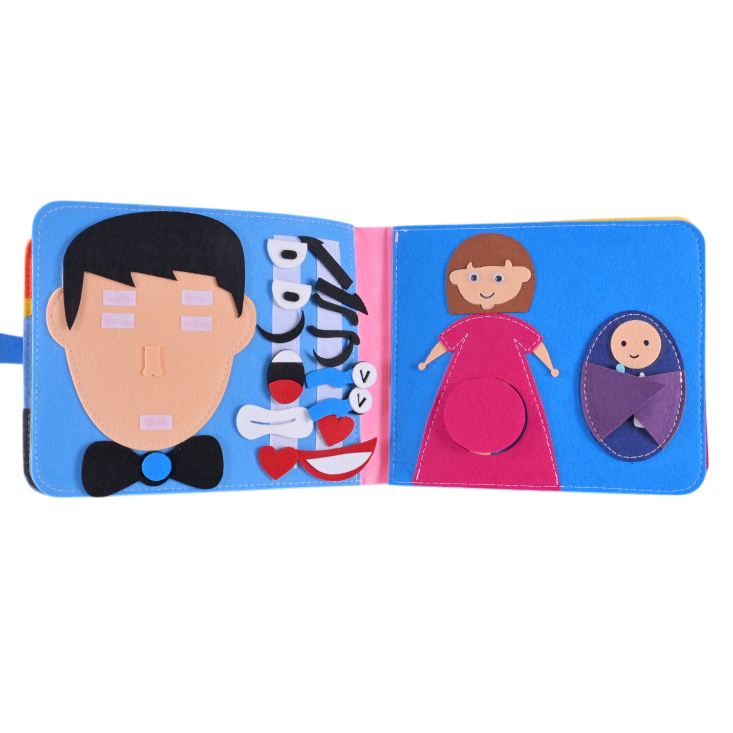 Книга м'яка арт. 432-21(36шт) тактильна, пакет 25*20*9 см.