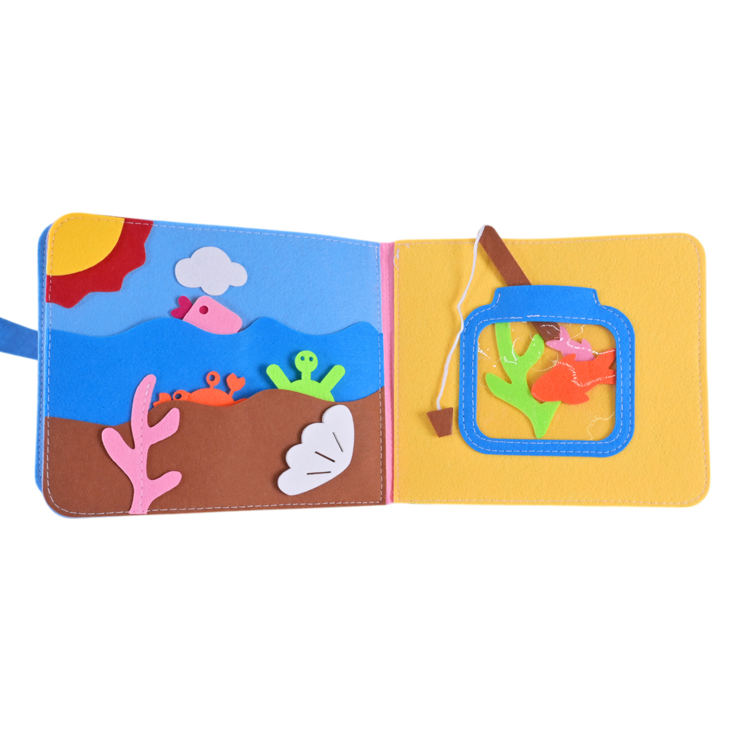 Книга м'яка арт. 432-21(36шт) тактильна, пакет 25*20*9 см.