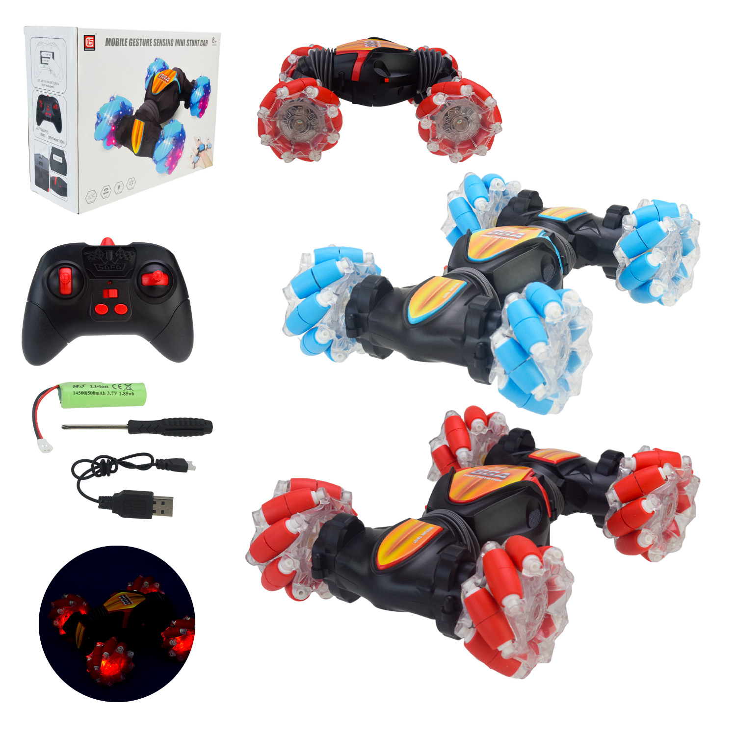 Перевертиш  р/к арт. CV8818-88AB (36шт) 2кольора,пульт  короб. 26,5*9,5*20,5см