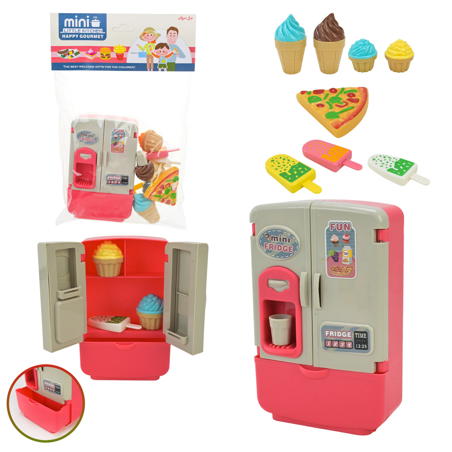 Побутова техніка арт. 3882A (180шт/2)   холодильник, продукти короб. 20*5*31 см