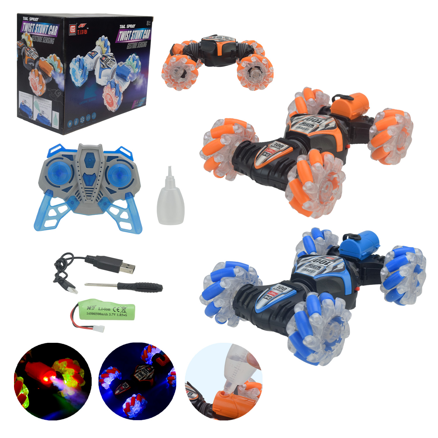 Перевертиш муз. р/к арт. CV8818-101AB (36шт) 2кольора, дим,світ.,пульт  короб. 23*11,5*17,5 см)