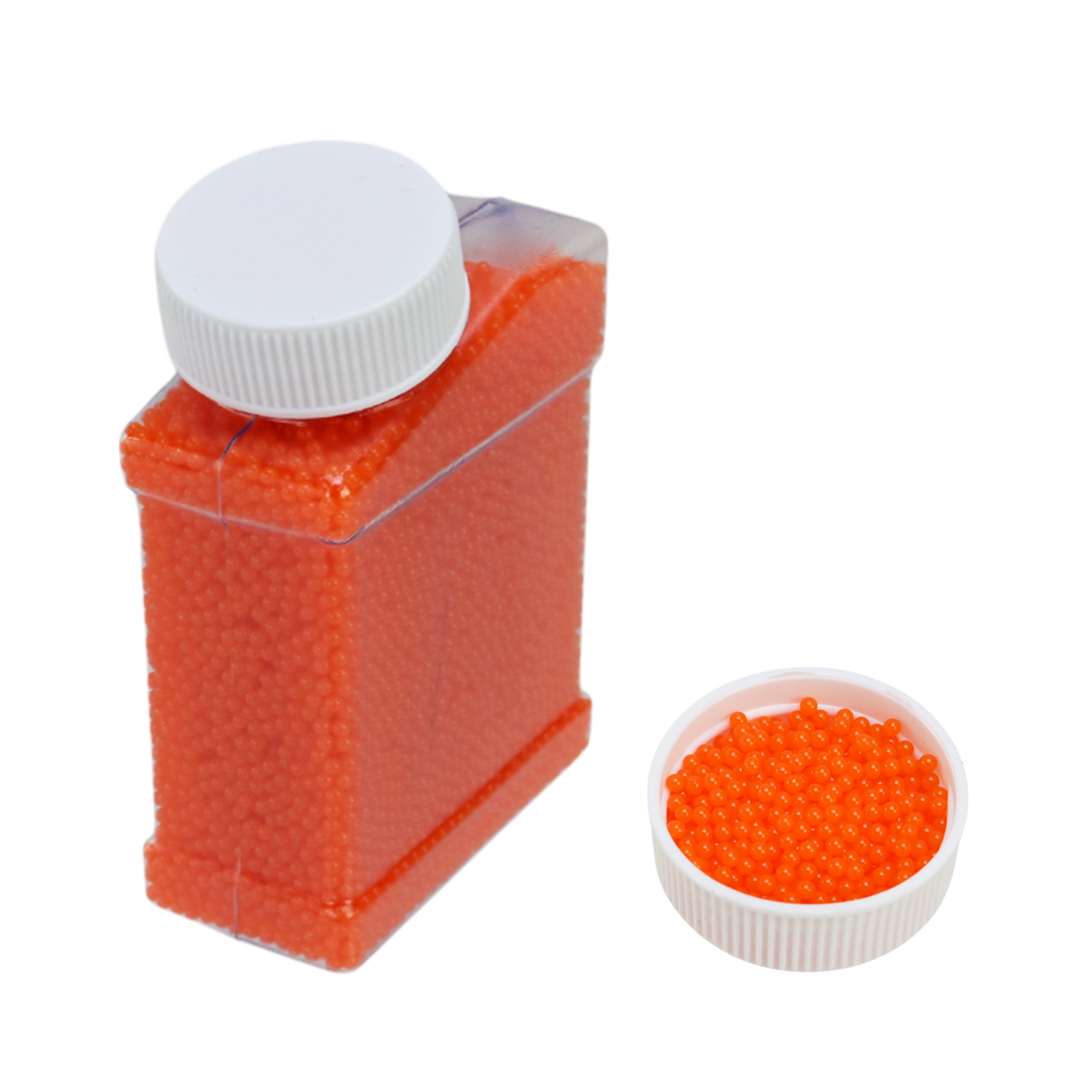 Пульки гідрогель арт.232-11 (240шт) 16уп по 15шт 20 тис.у пляшці,5 кольорів,7-8мм,15 шт в дисплей боксі 18*18см