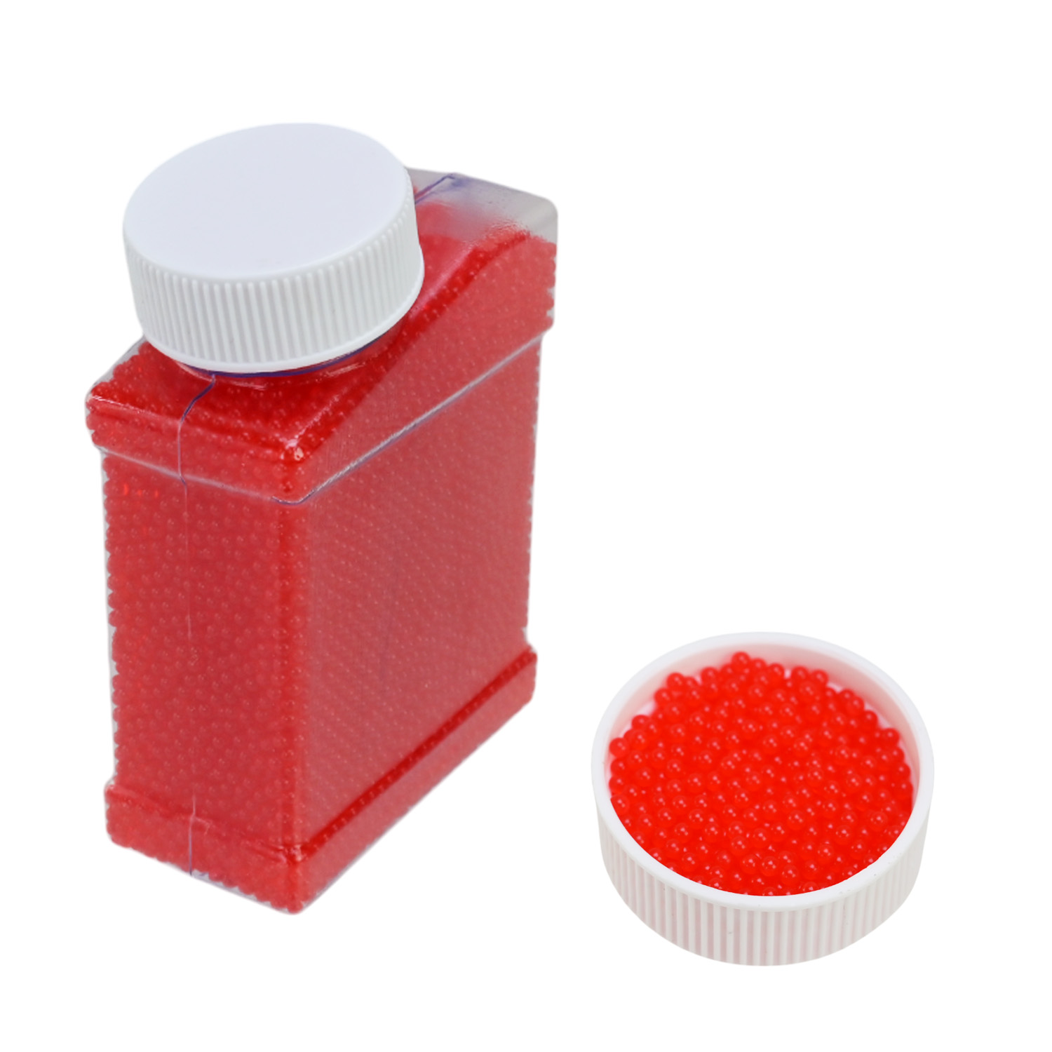 Пульки гідрогель арт.232-11 (240шт) 16уп по 15шт 20 тис.у пляшці,5 кольорів,7-8мм,15 шт в дисплей боксі 18*18см