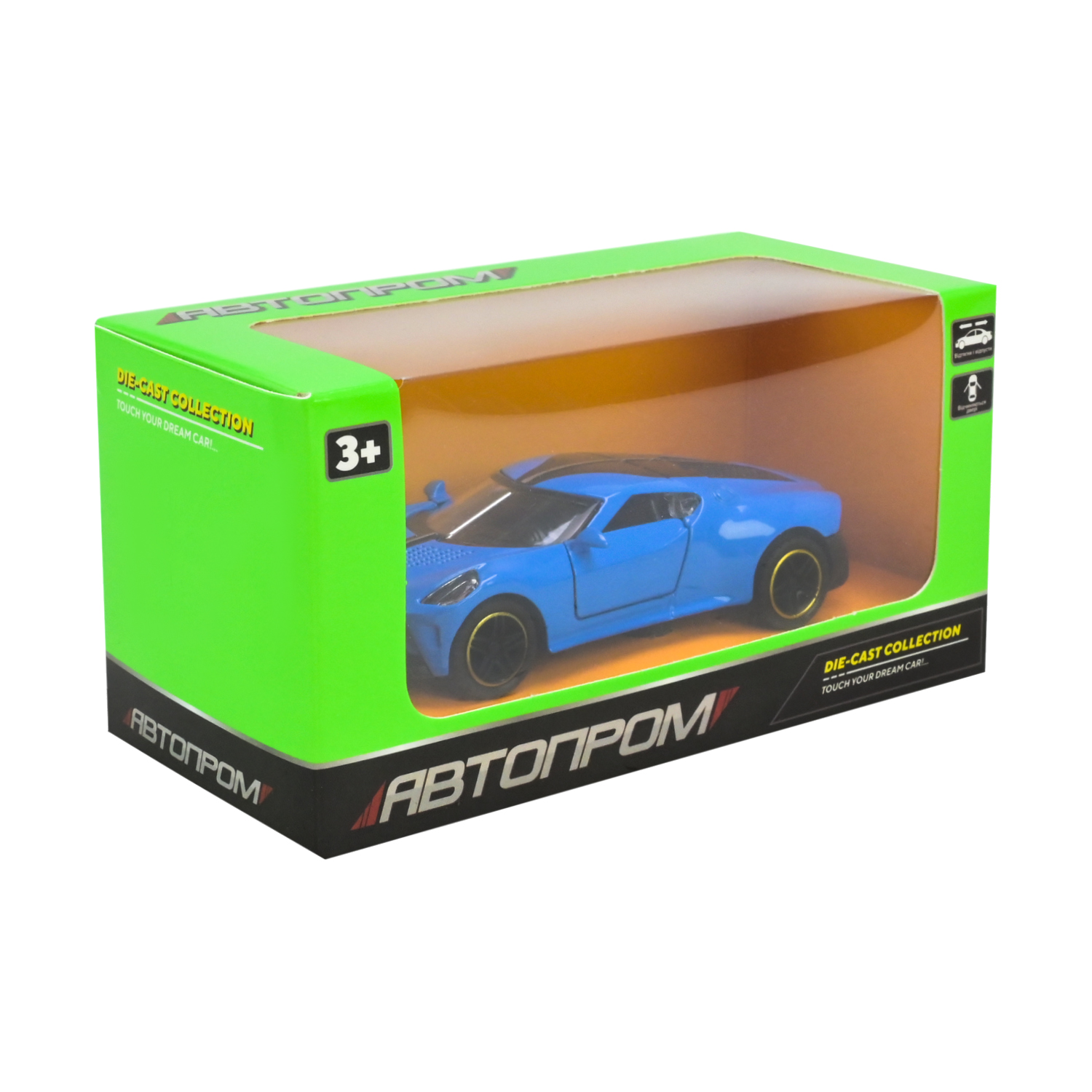 Машина мет. арт. AP43100 (96шт/2) 1:43,4 кольори відкр.двері, у короб. 14*7*6,5см