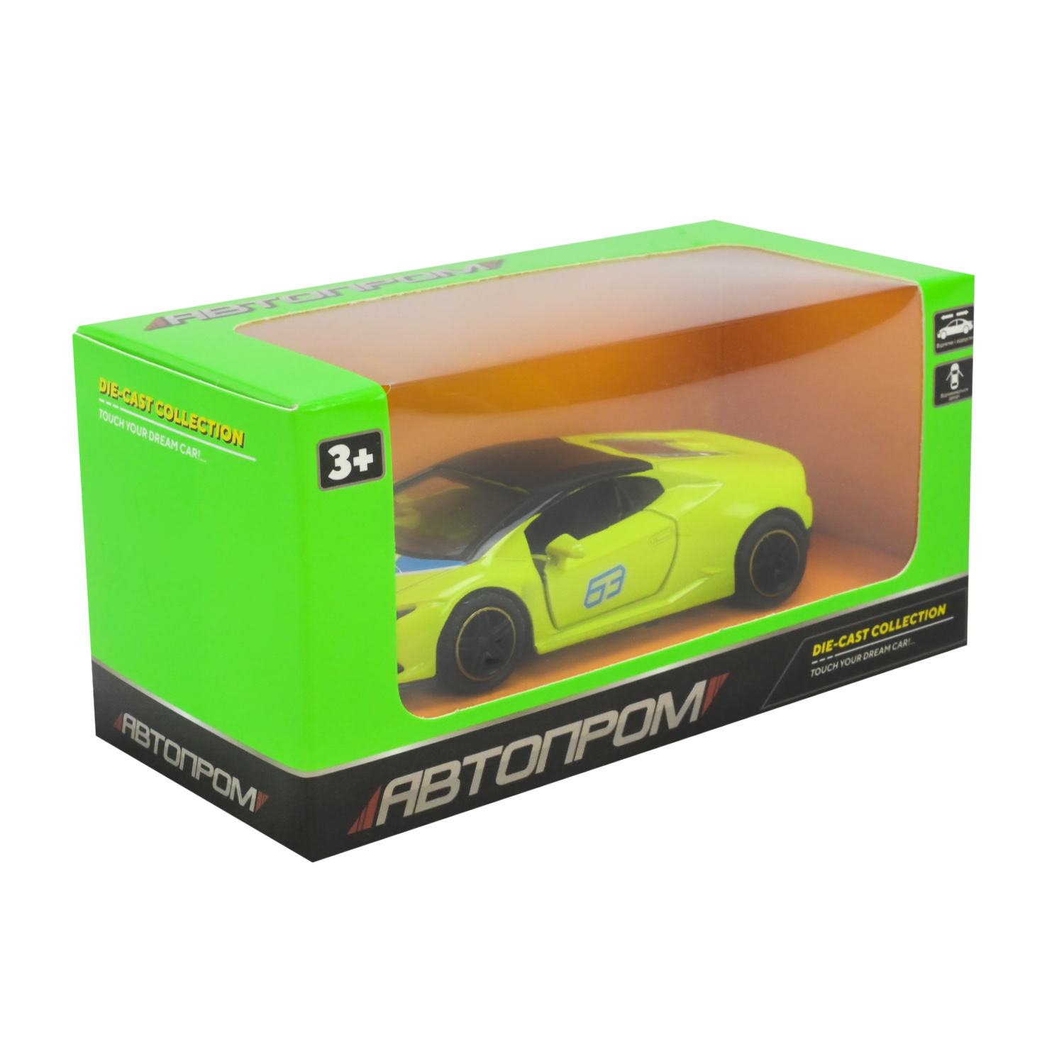 Машина мет. арт. AP43101 (96шт/2) 1:43, 4 кольори відкр.двері, у короб. 14*7*6,5см