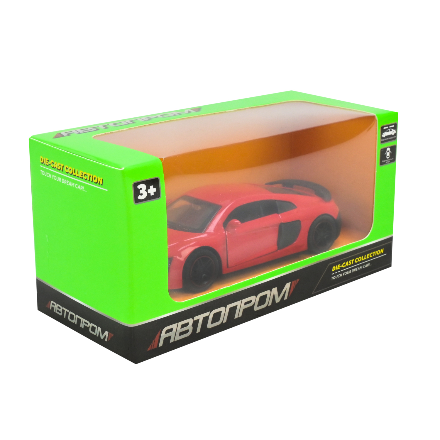 Машина мет. арт. AP43103 (96шт/2) 1:43,4 кольори відкр.двері, у короб. 14*7*6,5см