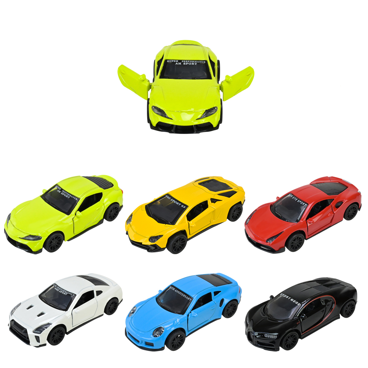 Машина мет. арт. AP43108 (96шт/2) 1:39,відкр.двері, 6мікс у короб. 14*6,5*6,5см