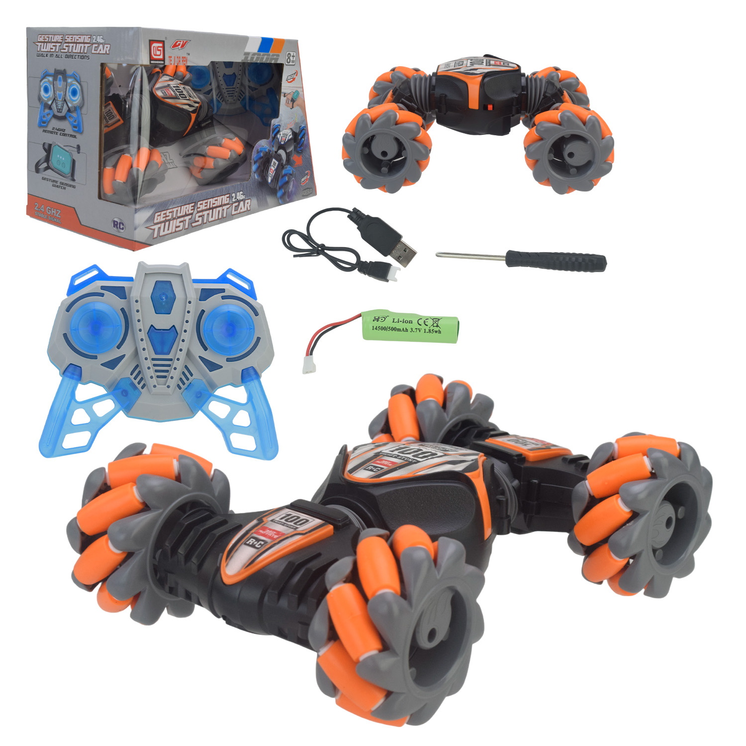 Перевертиш муз. р/к арт. CV8818-100AB (18шт) 2кольора,світ., пульт короб. 29,5*15*18см