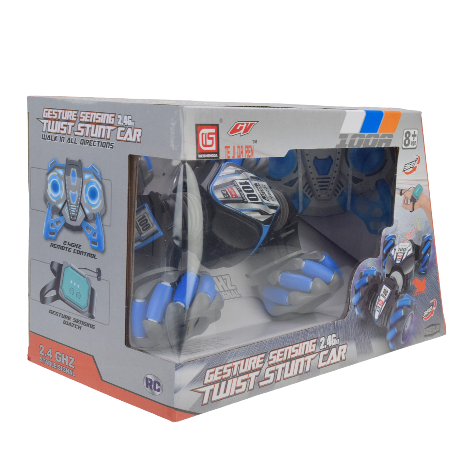 Перевертиш муз. р/к арт. CV8818-100AB (18шт) 2кольора,світ., пульт короб. 29,5*15*18см