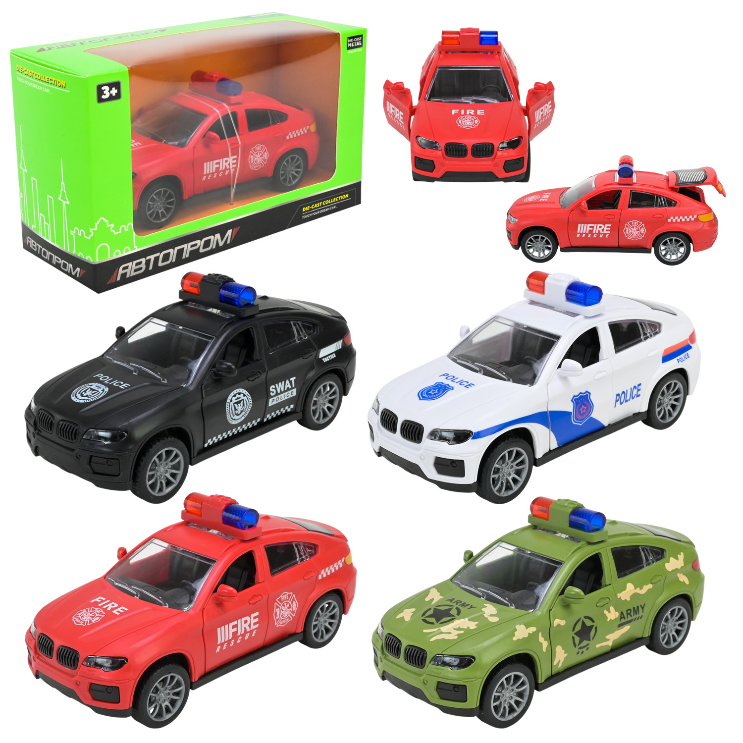 Машина "АВТОПРОМ" арт. AP7534 (120шт/2) 4 кольори,у коробці 16,5*9,5*6,5см