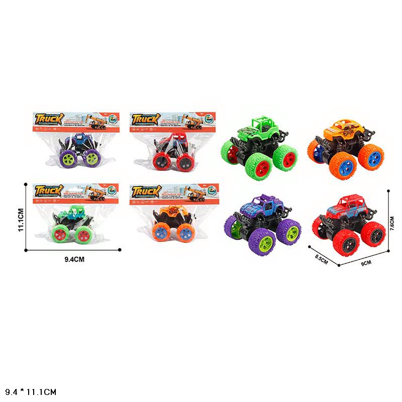 Машина арт. 9331 (192шт/2) 4 види, інерц., пакет 9,4*11,1см