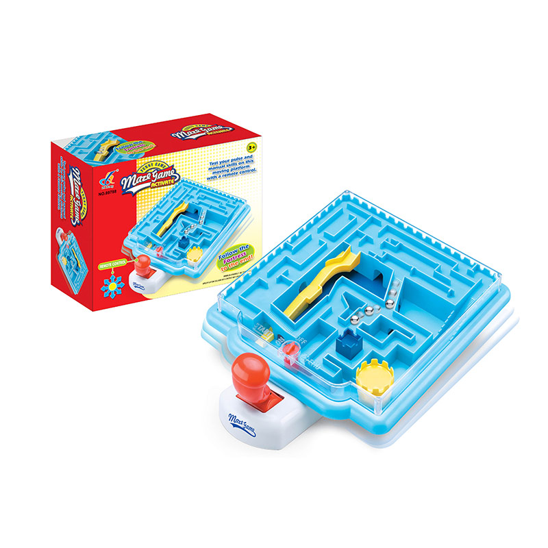 Головоломка 3D-лабіринт арт. 89788(36шт/2) перевірте спритність рук, координ.рухів, рухома платформа з дистанційним управл., короб. 26,5*10*22см