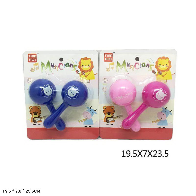 Маракаси арт.8808 (120шт/2) 2 кольори мікс, планшет 19,5*7*23,5см