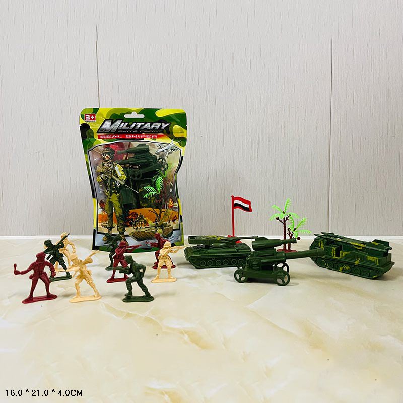 Військовий набір арт. 2230 (360шт/2) солдати, військовий транспорт, пакет 16 * 21 * 4см