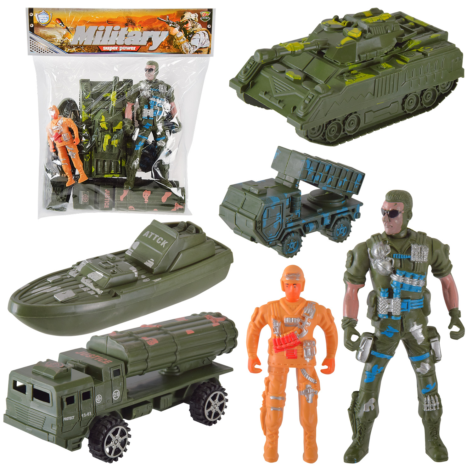 Військовий набір арт. 2231 (240шт/2) солдати, транспорт, пакет 22*27*5см