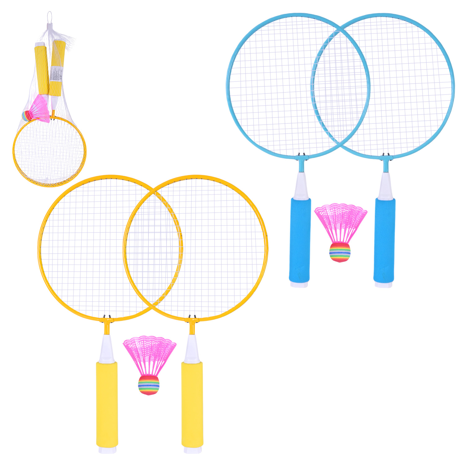 Бадмінтон арт. BD20602 (50шт) дві ракетки, волан,43 см у сітці