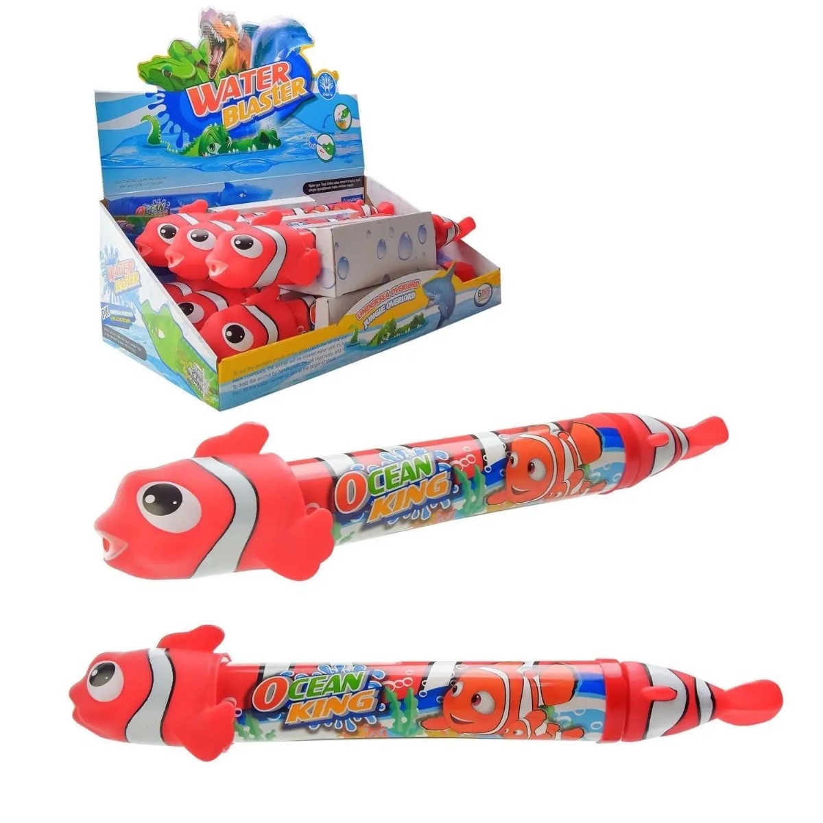 Водяний пістолет арт. 893A (36шт) рибка, у дисплеї 6 шт. 51*8,5*9 см