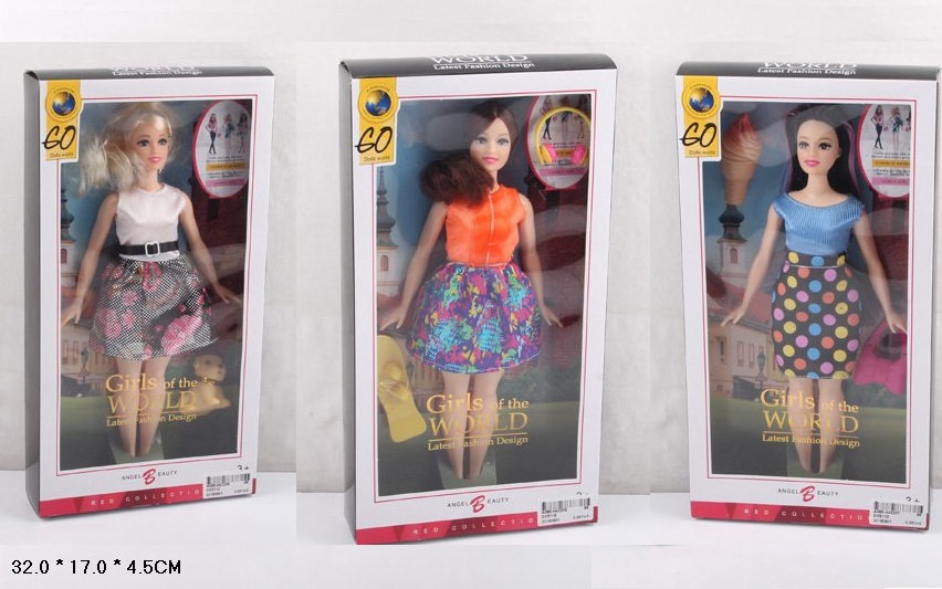 Лялька арт. DX511C/D/E (96шт/2)  мікс 3 види, корпулентна короб. 32*17*4,5см