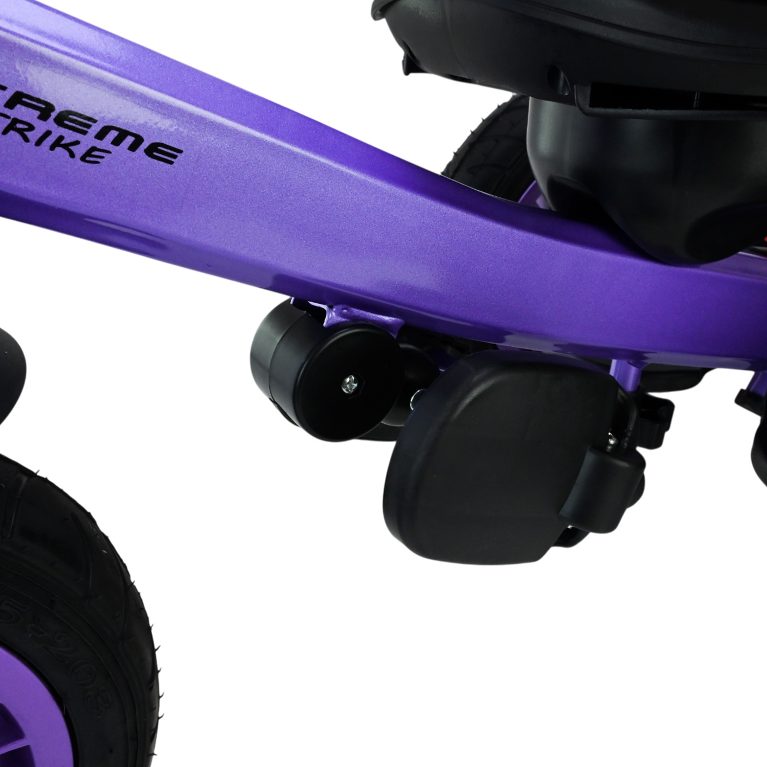 Триколісний велосипед арт. TR2413 (1шт) фіолетовий гумові колеса 12'' і 10'' з гальмом, пультом