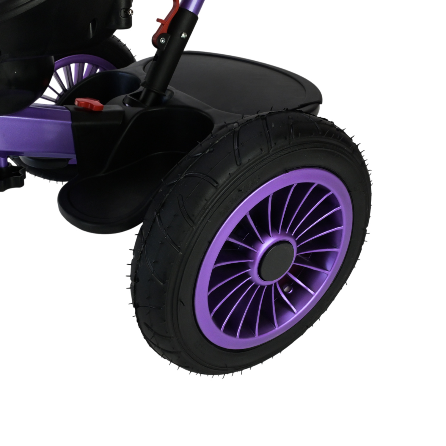 Триколісний велосипед арт. TR2413 (1шт) фіолетовий гумові колеса 12'' і 10'' з гальмом, пультом