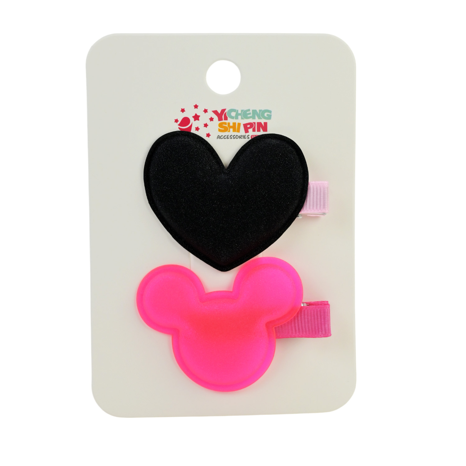 Аксесуари для дівчат арт. YH-100 (240шт) мікс видів, заколки крабіки планш. 7*10см у великому пакеті 23*16*5 см