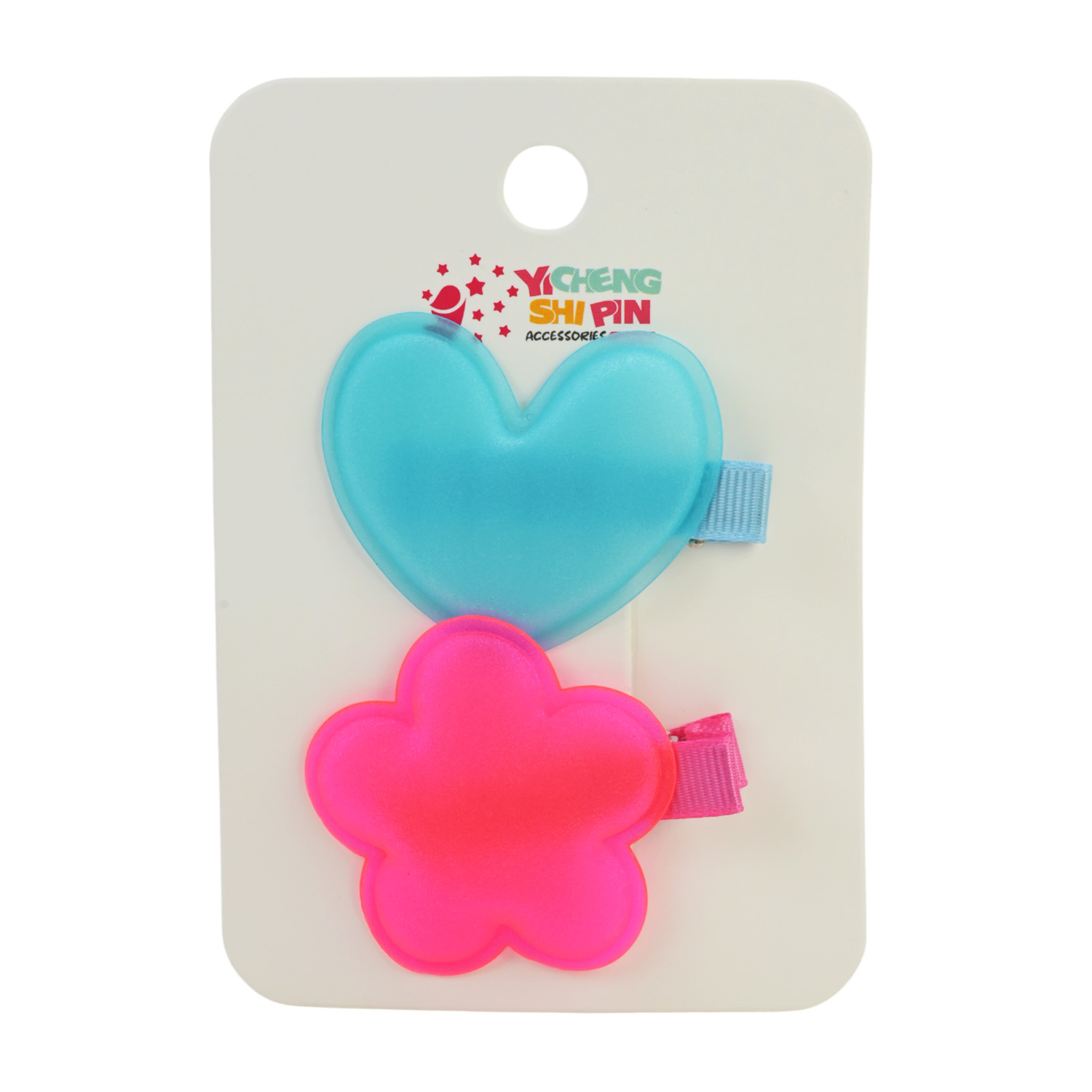 Аксесуари для дівчат арт. YH-100 (240шт) мікс видів, заколки крабіки планш. 7*10см у великому пакеті 23*16*5 см