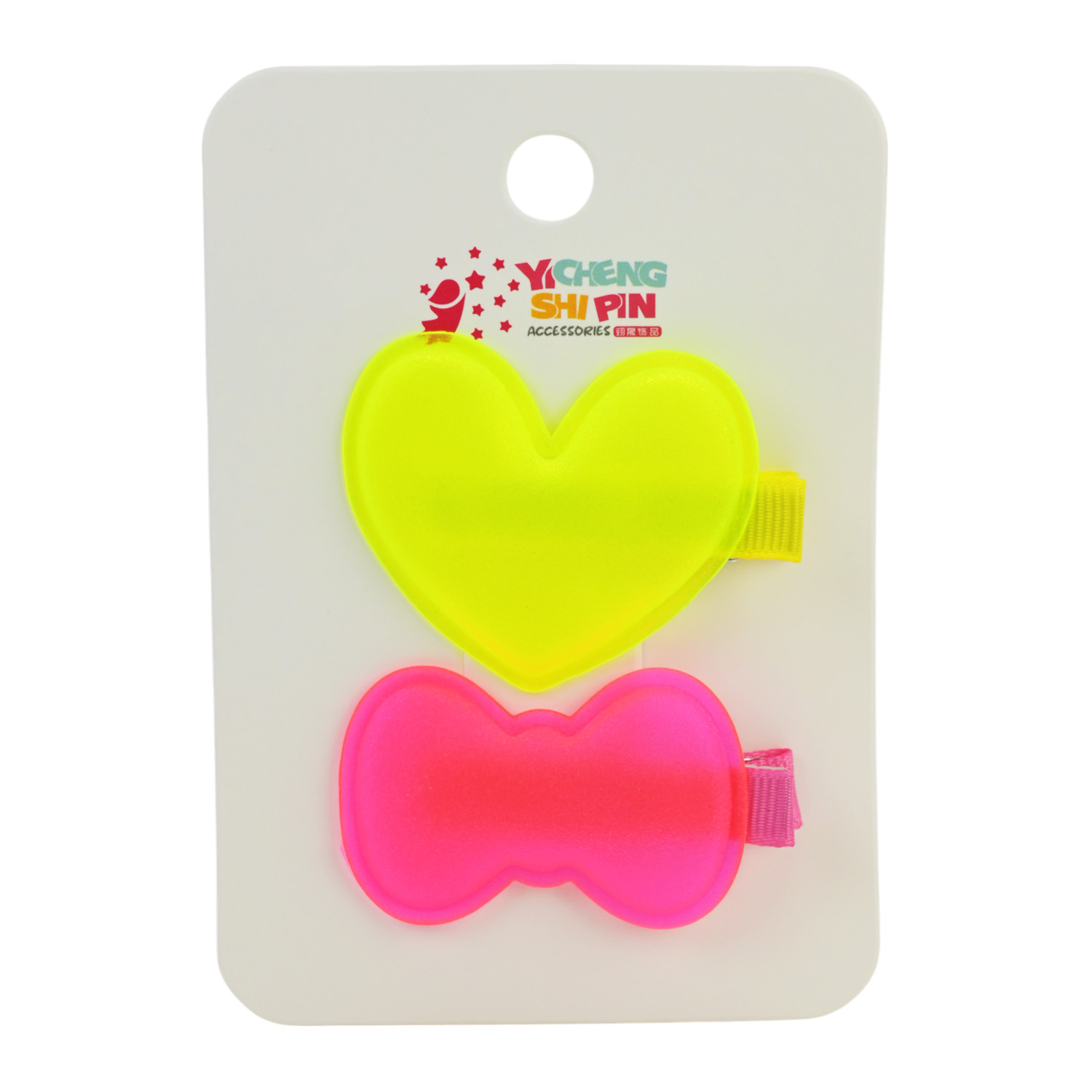 Аксесуари для дівчат арт. YH-100 (240шт) мікс видів, заколки крабіки планш. 7*10см у великому пакеті 23*16*5 см