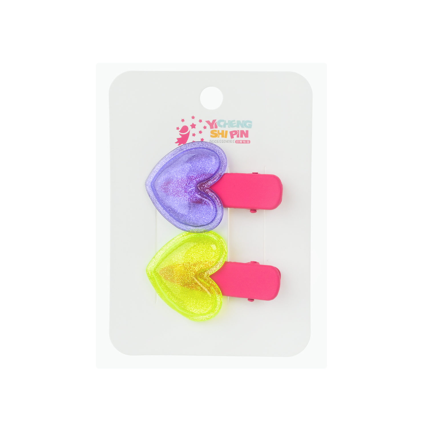 Аксесуари для дівчат арт. YH-102 (240шт) мікс видів, заколки крабіки планш. 9*1*13 см у великому пакеті 20*14*5 см