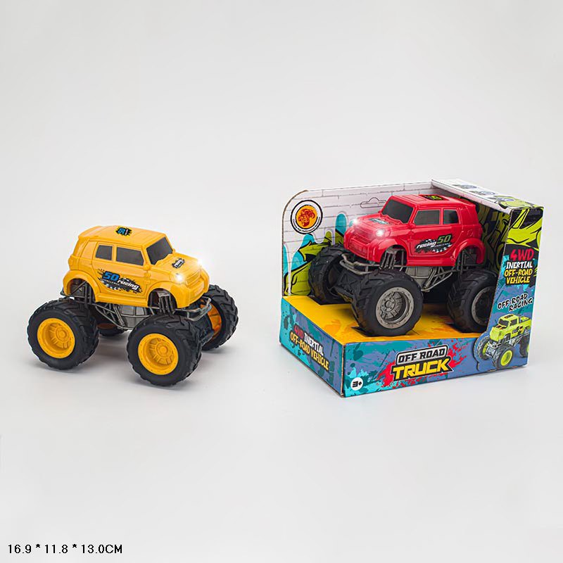 Машина арт. 111-D (48шт/2) 2 кольори, інерц., світло, короб. 16,9 * 11,8 * 13см