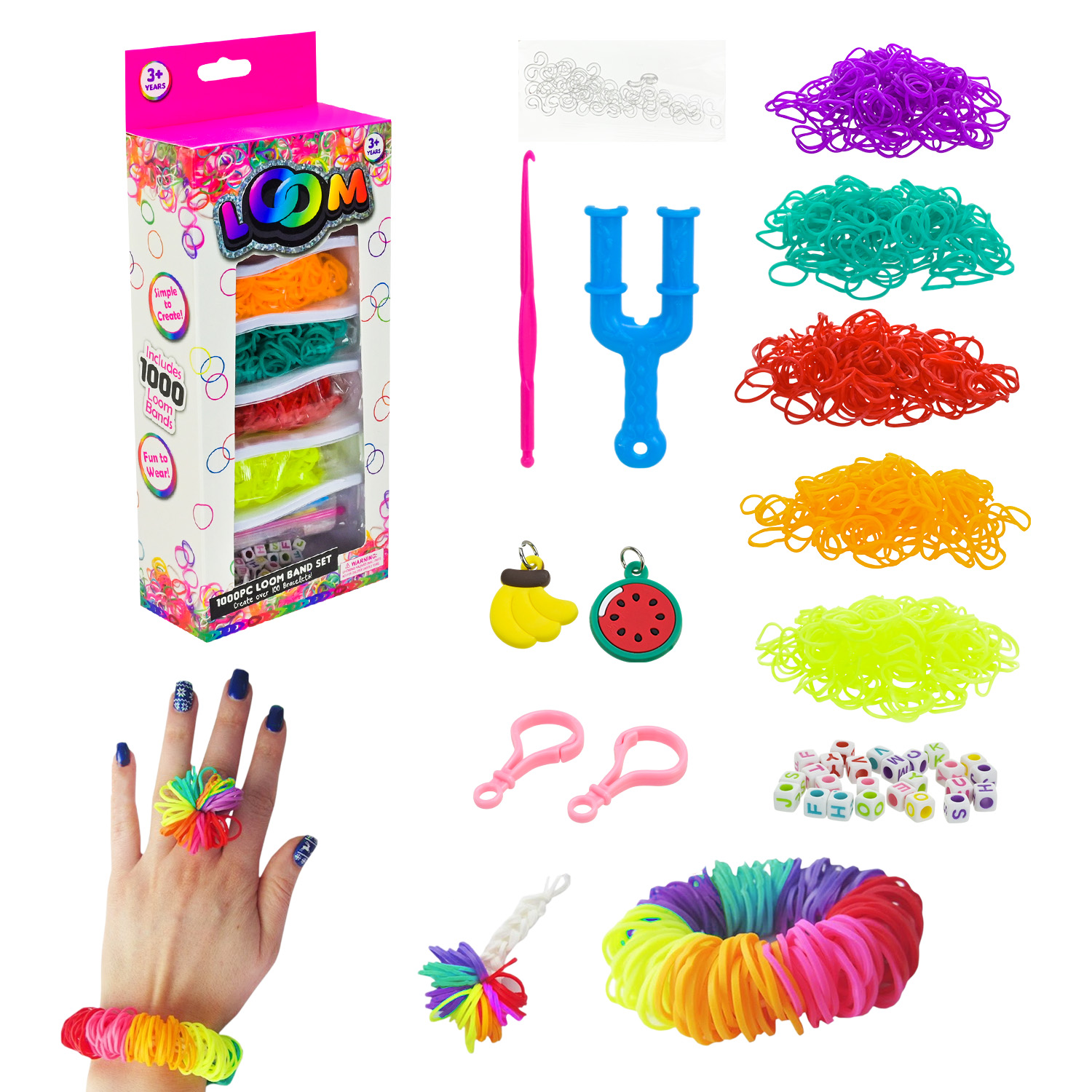 Резиночки для плетіння арт. 16206 (240шт/2) коробка 10.5*5*25 см