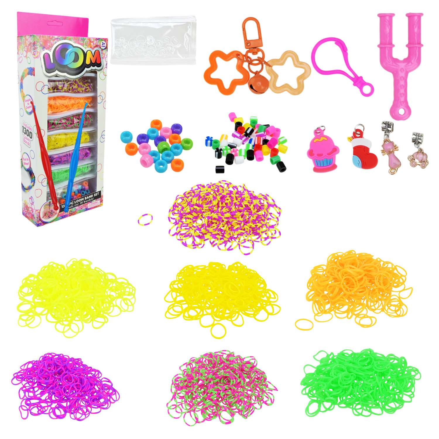 Резиночки для плетіння арт. 16207 (192шт/2) коробка 14.2*30*5 см