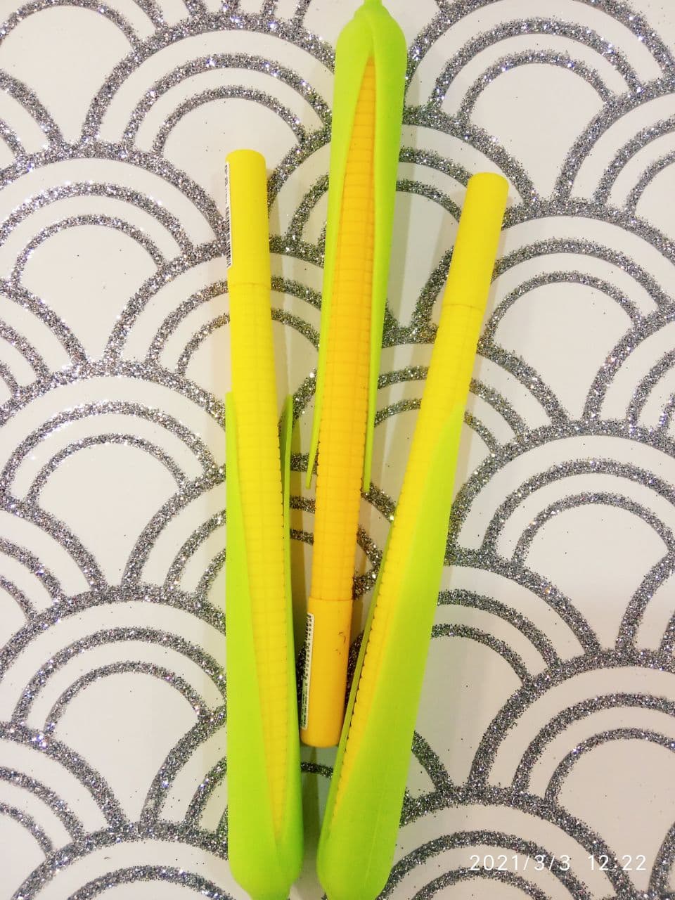 Ручка гелева дитяча чорна Кукурудза 5-57337