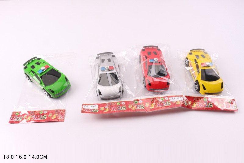 Машина арт. 399-152 (480шт/2) 4 кольори, пакет  12*4,5*18 см