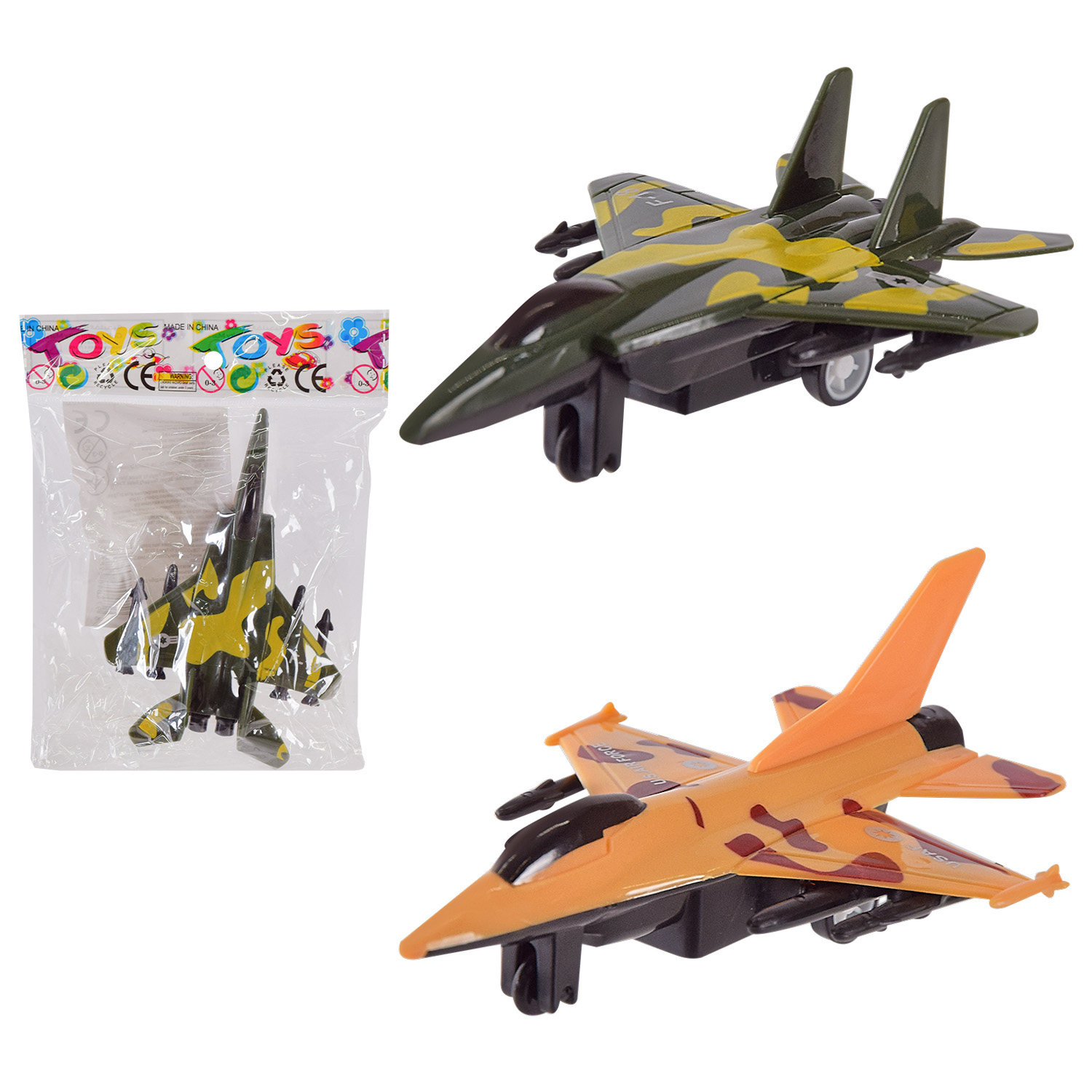 Літак арт. 399-357 (480шт/2) 4 види в наборі, пакет 13*9*4см