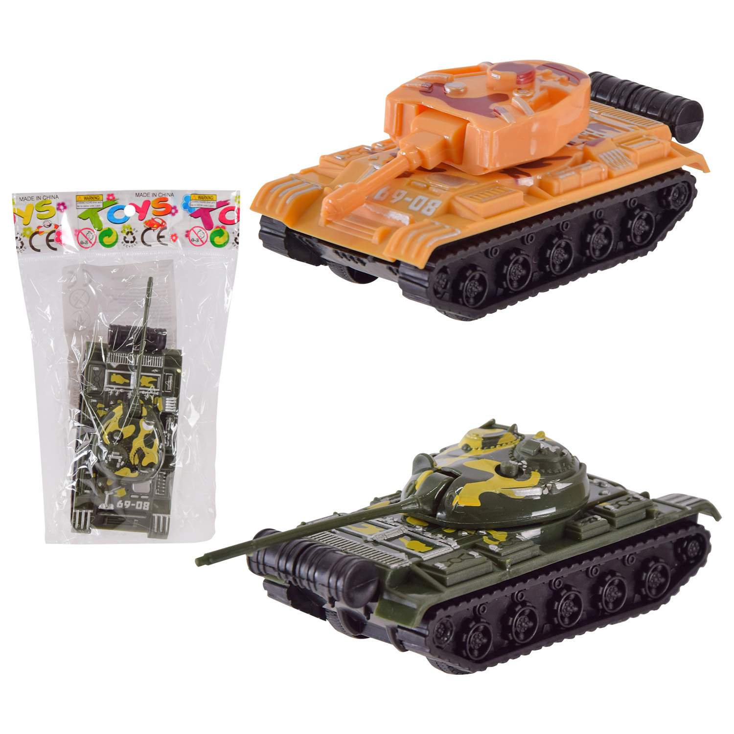 Танк арт. 399-358 (480шт/2) 2 види в наборі, пакет 10*4,5*3см