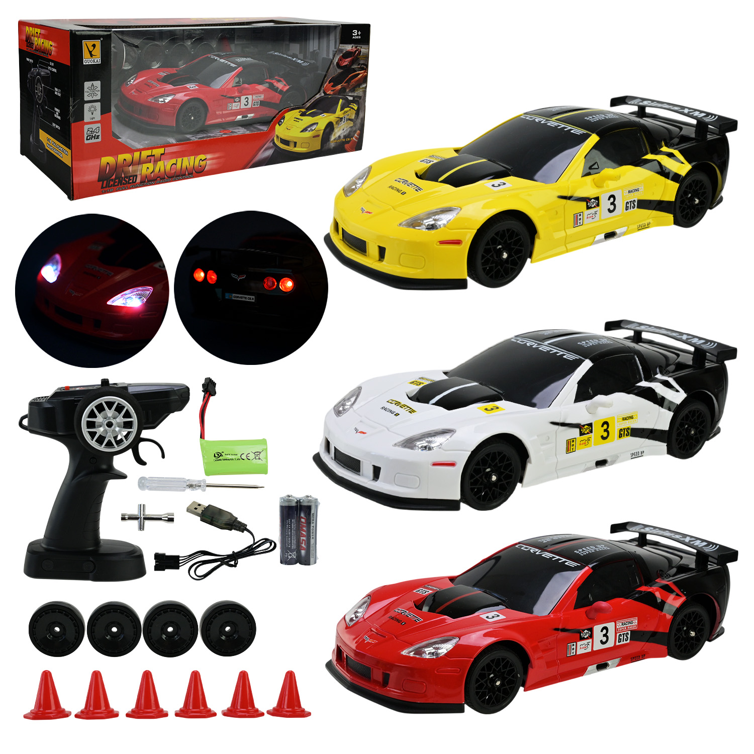 Машина р/к акум арт.866-1809A (24шт/2) 1:18,Bentley,у коробці 38,5*18*15см  та 3 кольори з аксес., звук,свет,акум и бат