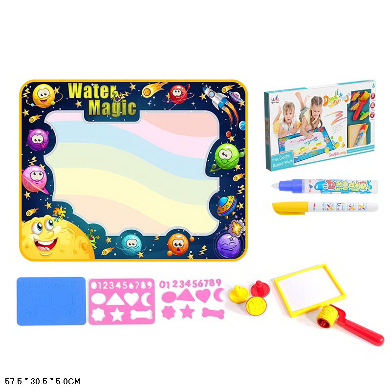 Килимок для малювання арт. 777-1/2/3/4 (24шт) малювання водою, зникає через 5 хв. короб.57,5*30,5*5см