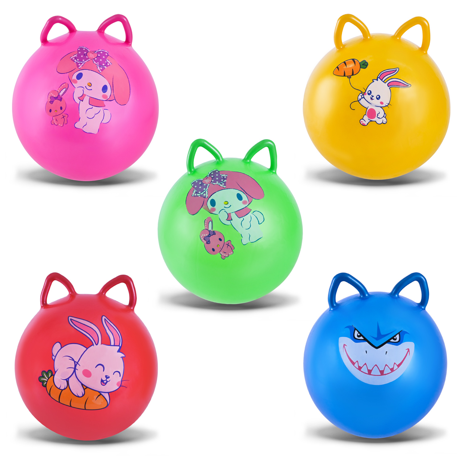 М'яч для фітнесу арт. PB25117 (80шт) 45 см 380 грам 5 кольорів