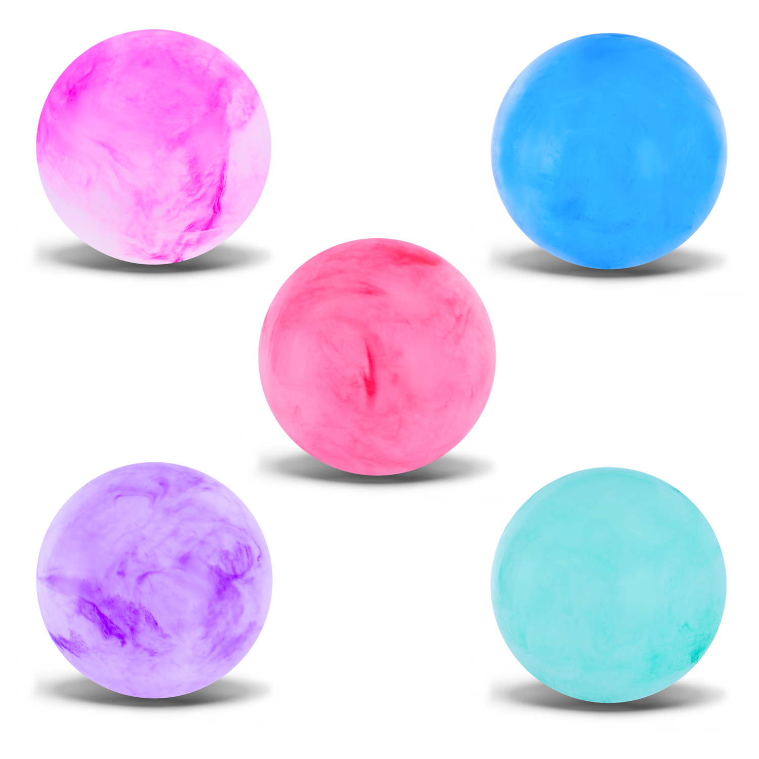 М'яч гумовий арт. PB25119 (600шт)  22 см 70 грам 5 кольорів