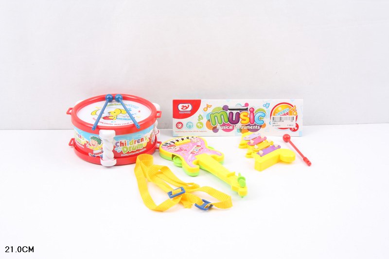 Музичні інструменти. арт. 368-11 (144шт/2) барабан, гітара ксилофон, пакет 21см