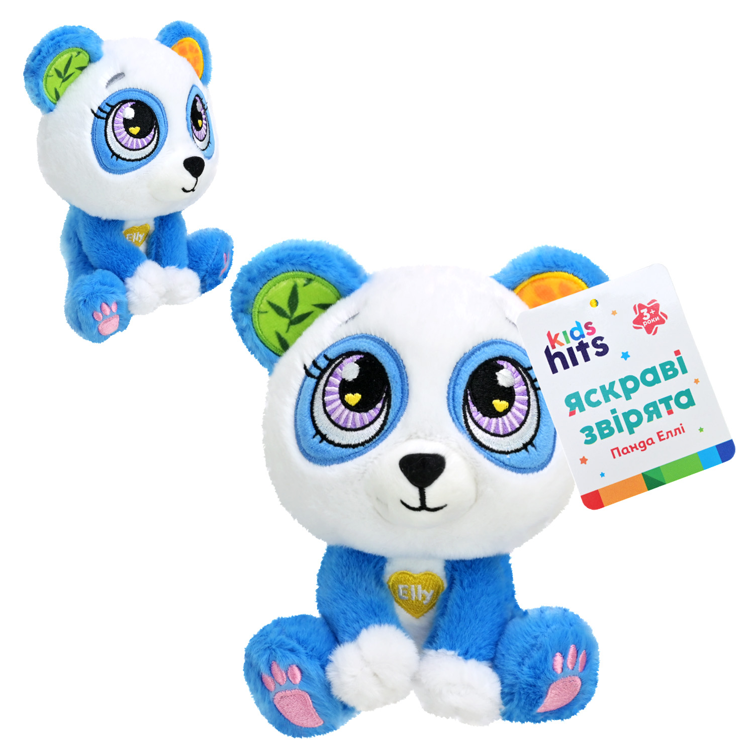 М'яка іграшка KidsHits Brightmals арт. KH62/005 (48шт) панда Elly 15 см