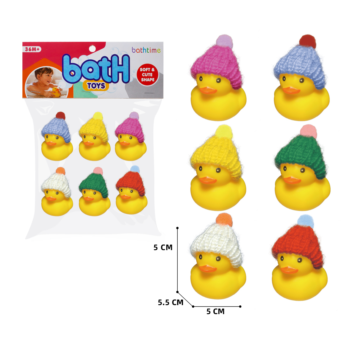 Пискавка арт. 88-86 (288шт/2)  р-р 5*5,5*5см 6 шт., у пакеті 17*5*26см.