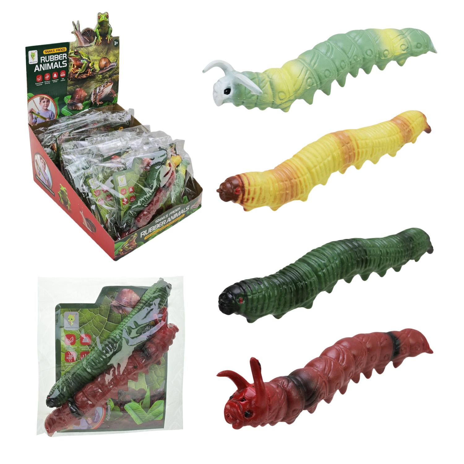 Тварина арт. 6006C (360шт/2)гумова 2 види мікс,р-р планшет 13*5,5*17см ,18 боксів по 20шт, бокс 28,8*34*17,5см