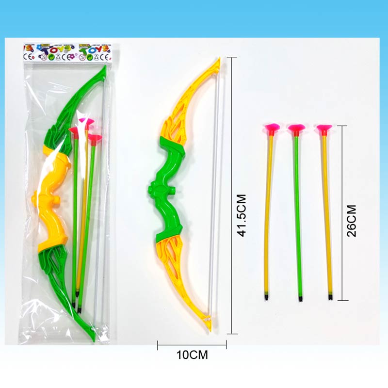 Лук та стріли арт. F813 (384шт/2) 3 стріли на присосці у наборі, пакет 41,5*10см