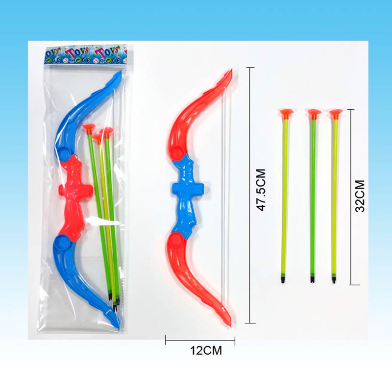 Лук та стріли арт. F812 (336шт/2) 3 стріли на присосці у наборі, пакет 12*47,5см