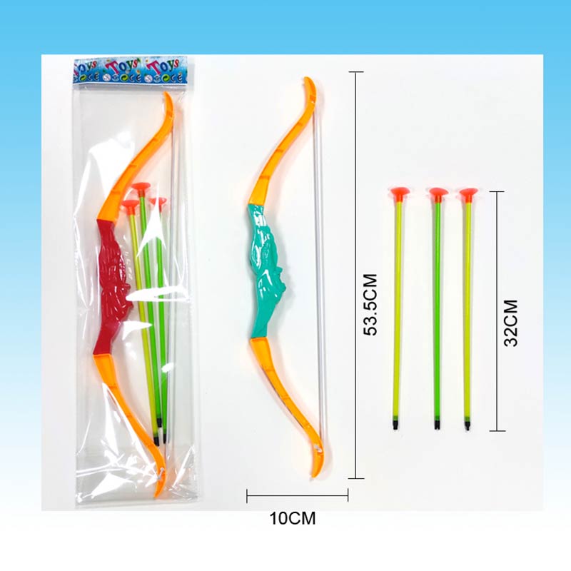 Лук та стріли арт. F814 (360шт/2) 3 стріли на присосці у наборі, пакет 10*53,5см