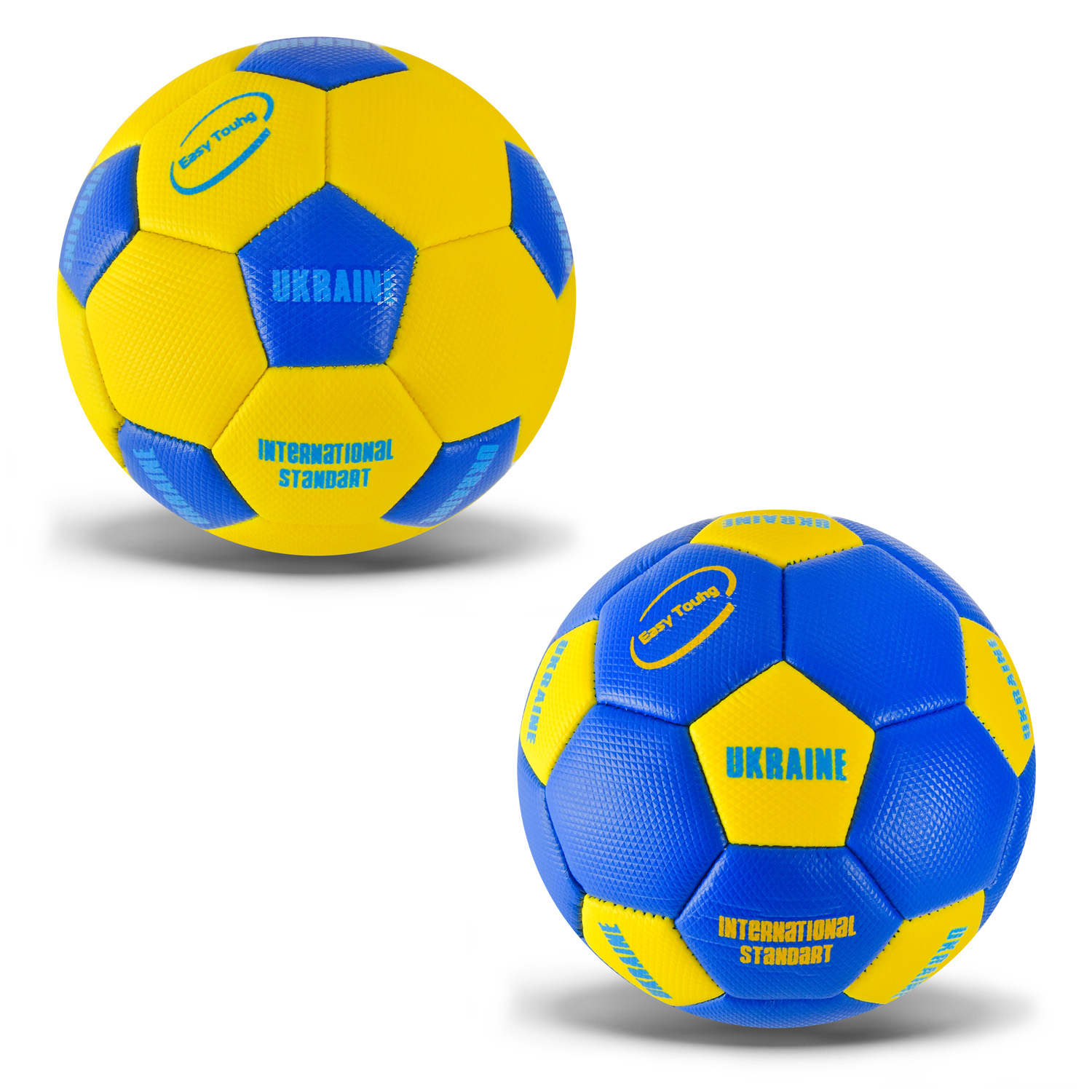 М'яч футбольний  арт. FB24502 (120шт) №2, PU, 140 грам, MIX 2 кольори, сітка+голка