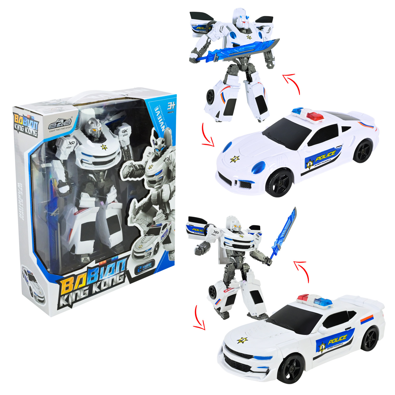 Трансформер арт. 8228-A5 (36шт)  2 види,короб. 32*9*26см