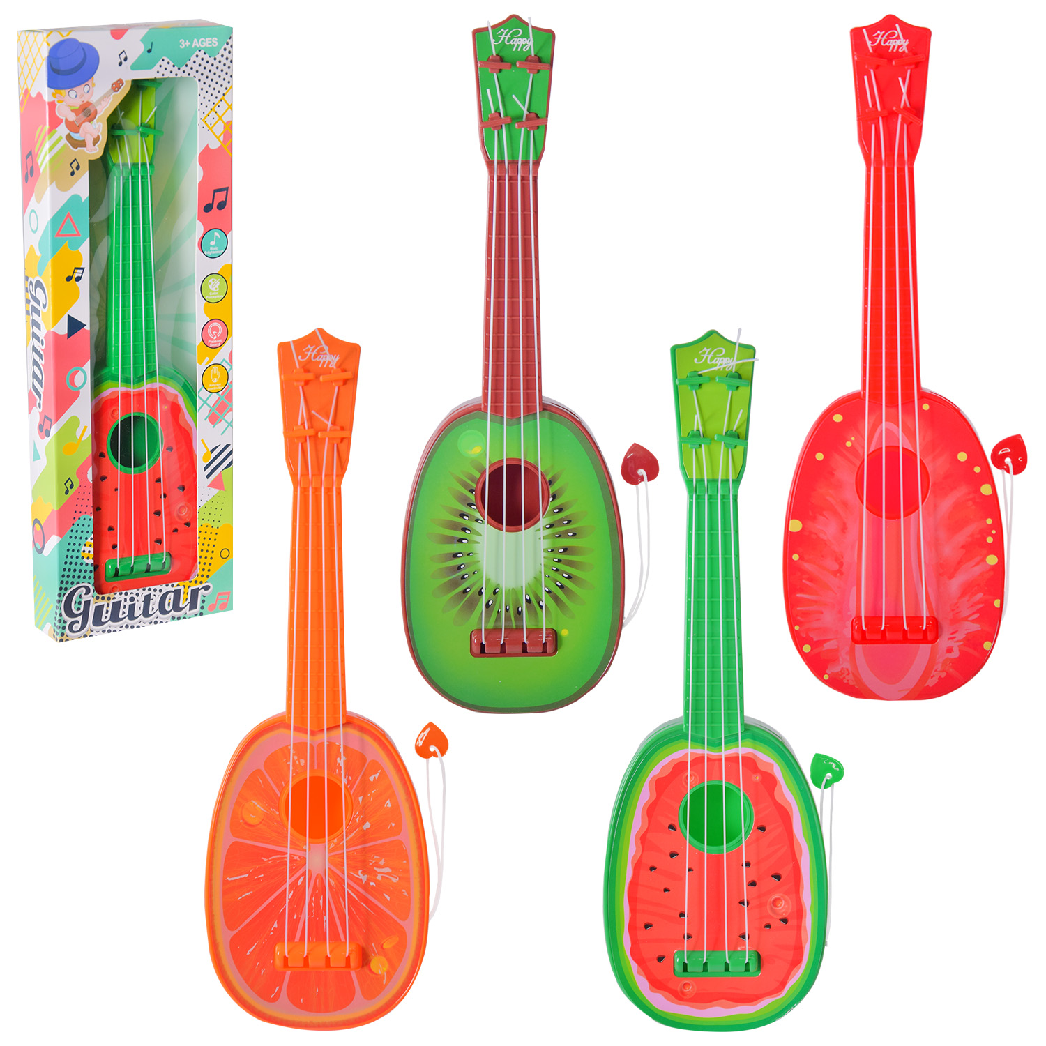 Гітара арт. 8195-4 (8195-4 -KI) (192шт/2) 4 види мікс, короб. 29,5*10*3,5см